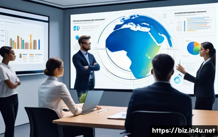 경영학의 정의 - **Image Prompt 1: The Dynamic Core of Modern Management**
A vibrant and interconnected visual re...